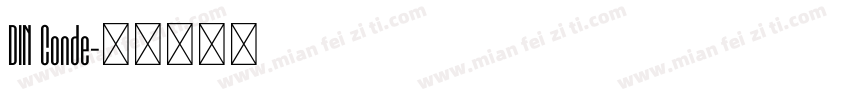 DIN Conde字体转换